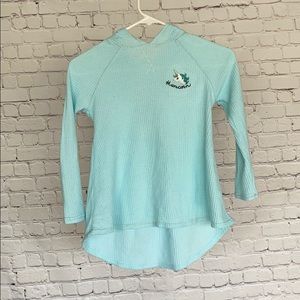Gymboree high low girls thermal unicorn shirt